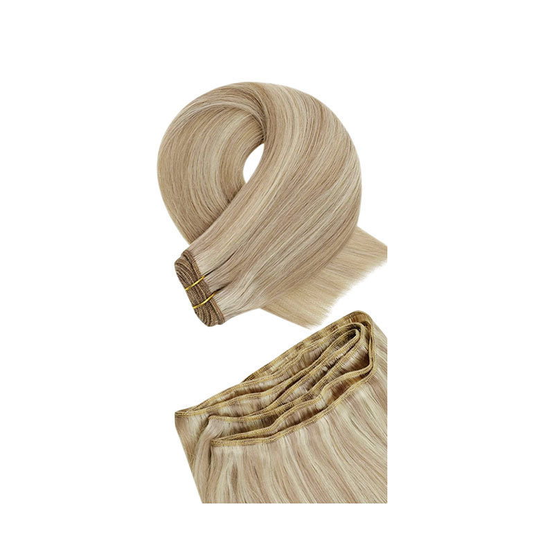 #18/60 SANDY BLONDE MACHINE TIED WEFT