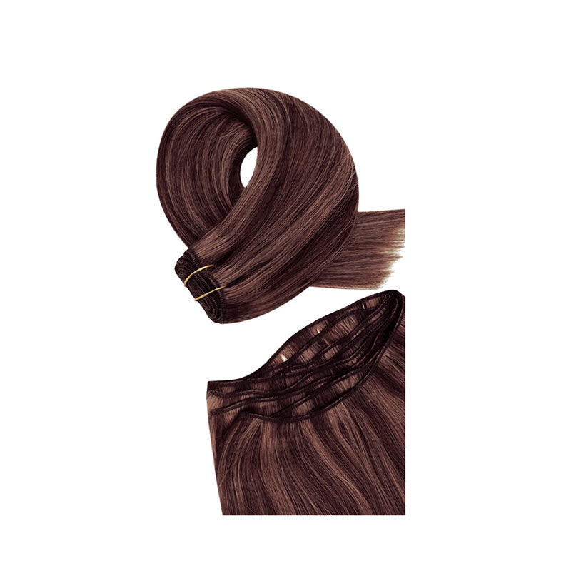 #1B/5 CHESTNUT BROWN MACHINE TIED WEFT