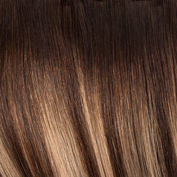 T2-2/8 Natural Dark Brown with Sun-kissed Highlights Ponytails