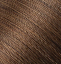 #4/6 Chocolate Brown mixed with Toffee Brown I-Tips 25 Strands